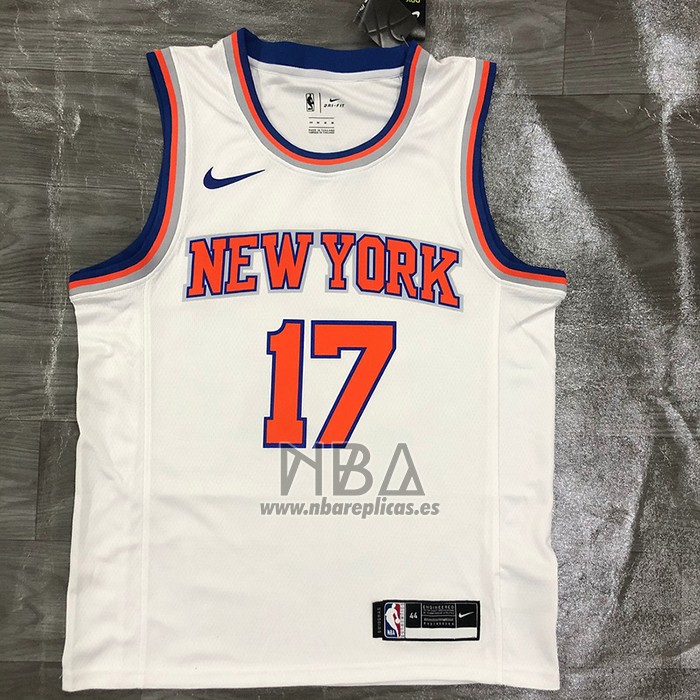Camiseta New York Knicks Jeremy Lin NO 17 Association Blanco